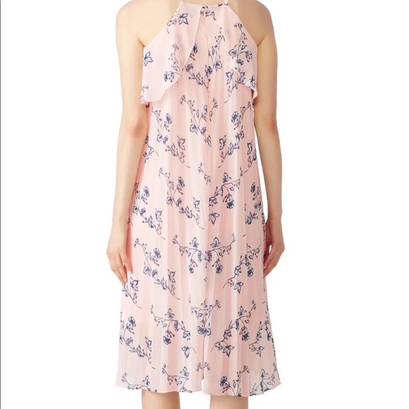 SHOSHANNA Halter Silk Ruffle Pink Dress - Picture 5 of 9